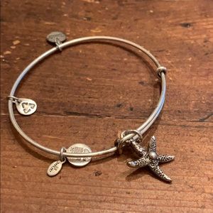 Starfish Alex and Ani silver bangle